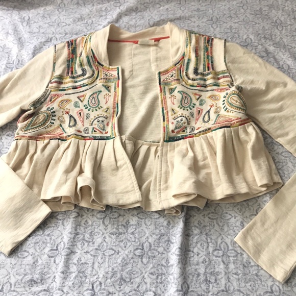 Anthropologie Jackets & Blazers - Anthropologie Lilka Embroidered Peplum Blazer